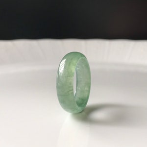 Jadeit Ring 18 mm Jadeit Jadeit Jadeit Sterling Silber Jadeit Ring