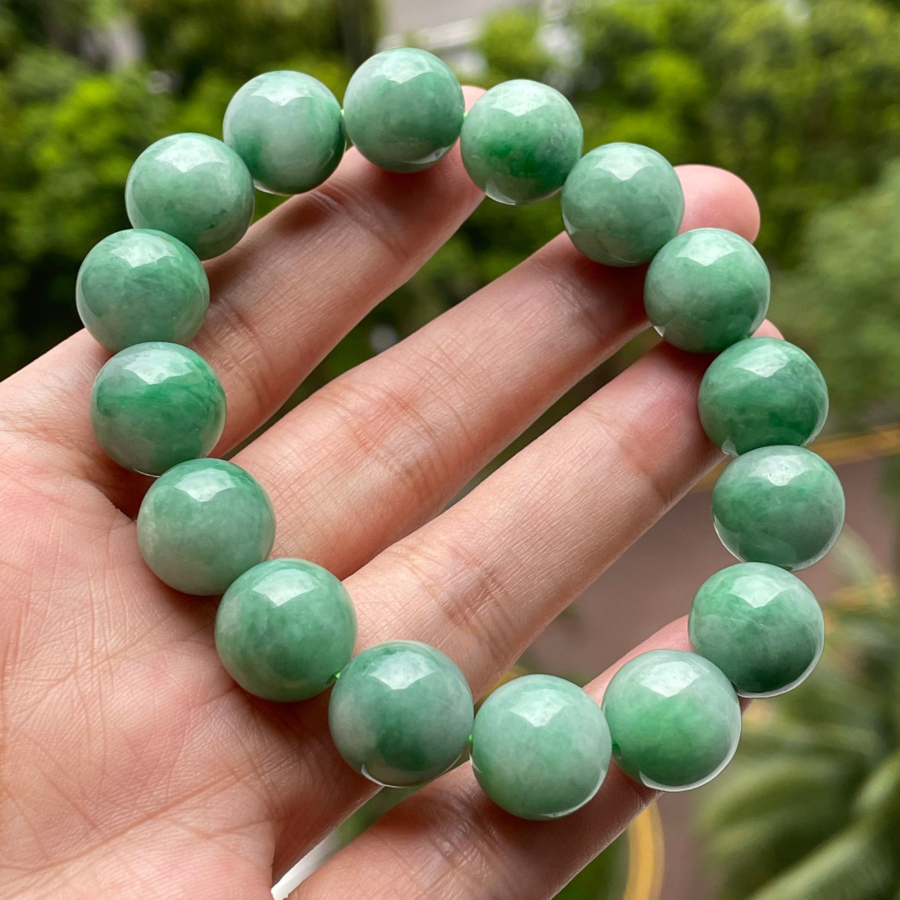 Natural Hetian Green Jade Feng Shui Lucky Peanut Bracelet – FS Treasure