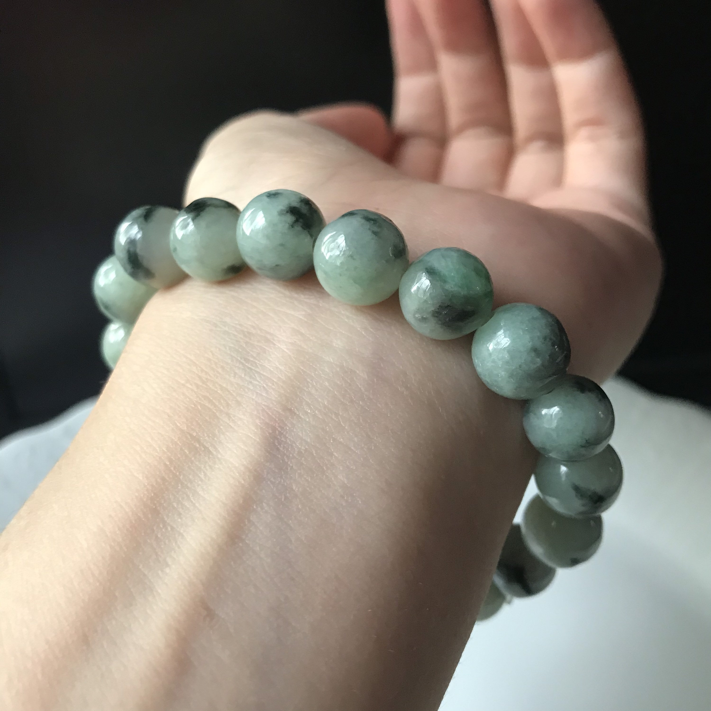 910mm Natural jade bead bracelet Unisex Wearable Jadeite Etsy