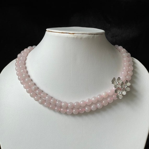 Natural Jade Bead Necklace  5.7mm MYANMAR Type A jadeite beaded necklace Translucent Jade Bead Necklace