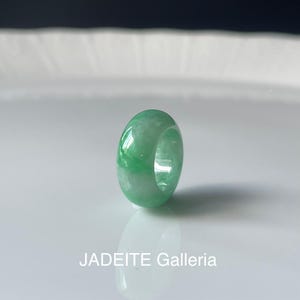 Jade Donut Pendant/ Charm- Unisex wearable Natural Jadeite Type A Authentic Burmese Jade Jewelry Apple Green Jade Donut Pendant