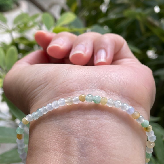 Jade Energy Bracelets: Crystal Burmese gems - Small 6mm – Earths Elements