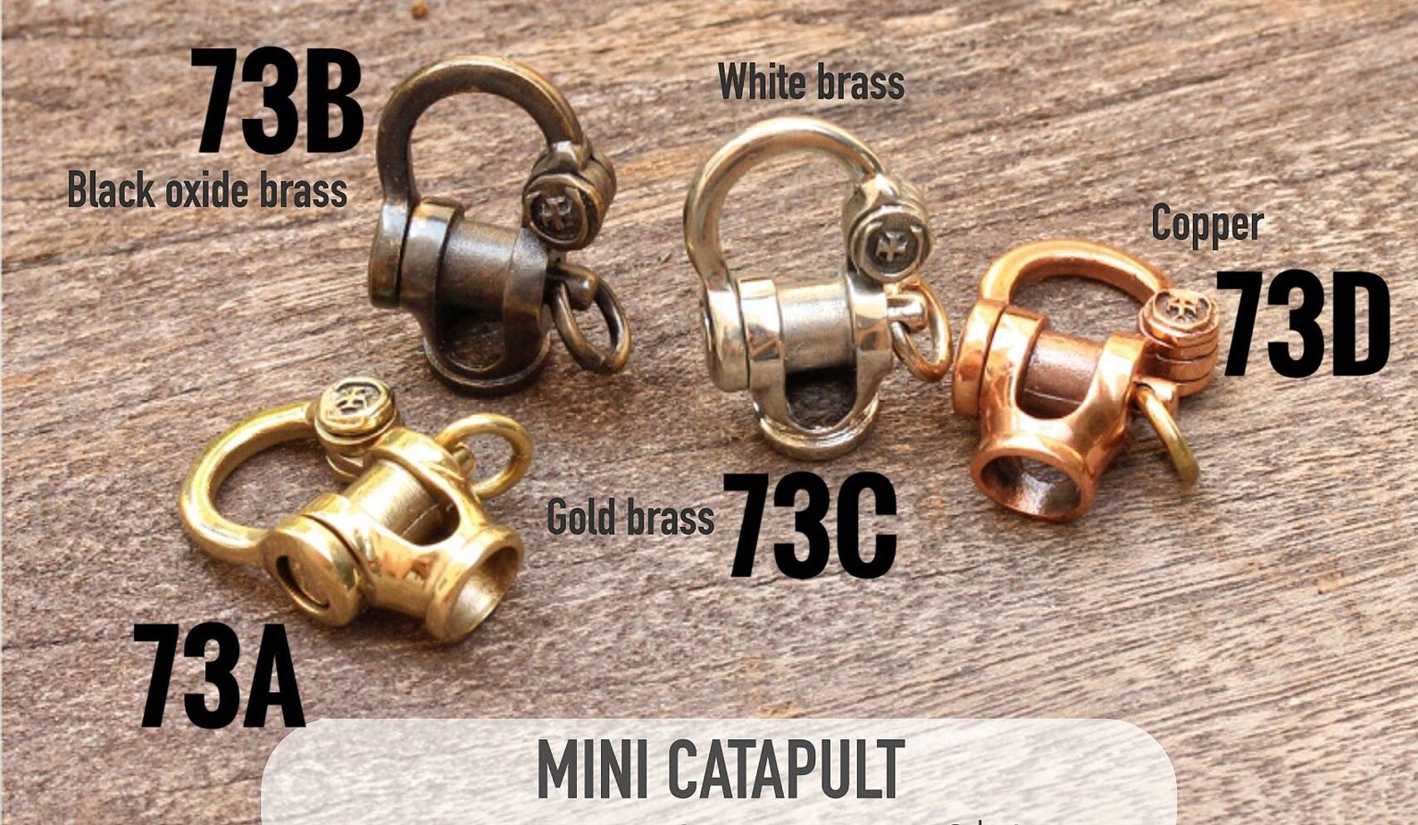 Premium Paracord Beads Shackles brass copper & white brass | Etsy