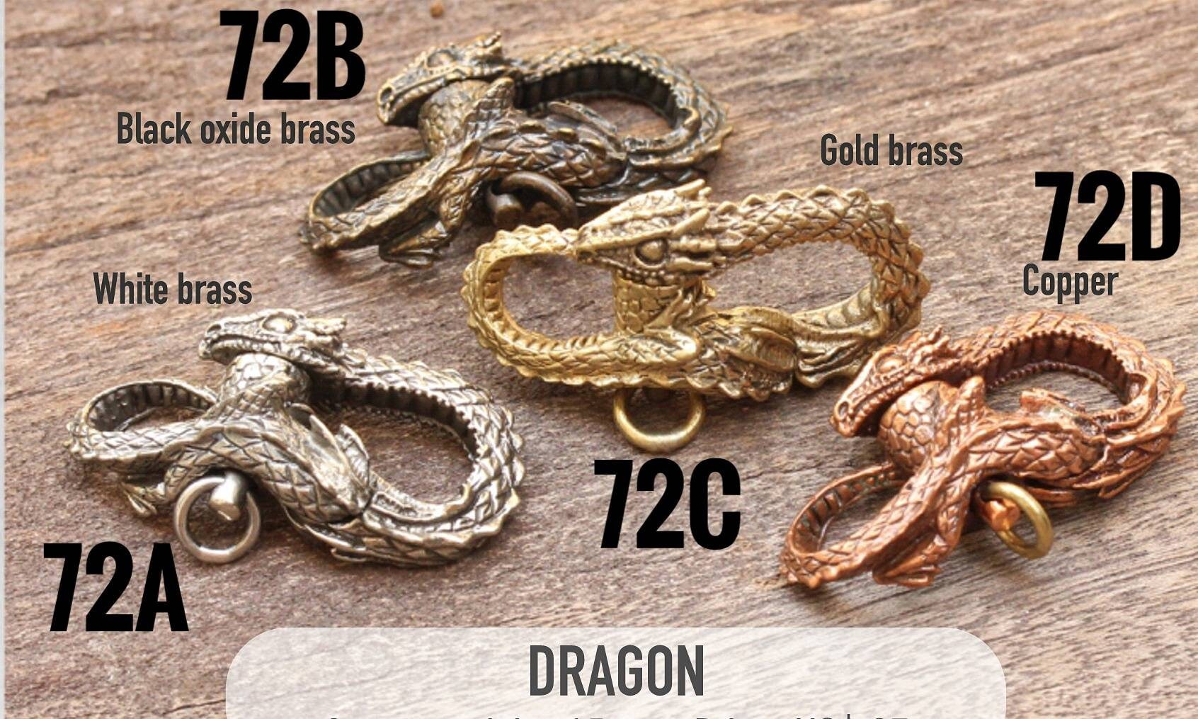 Premium Paracord Beads Shackles brass copper & white brass | Etsy