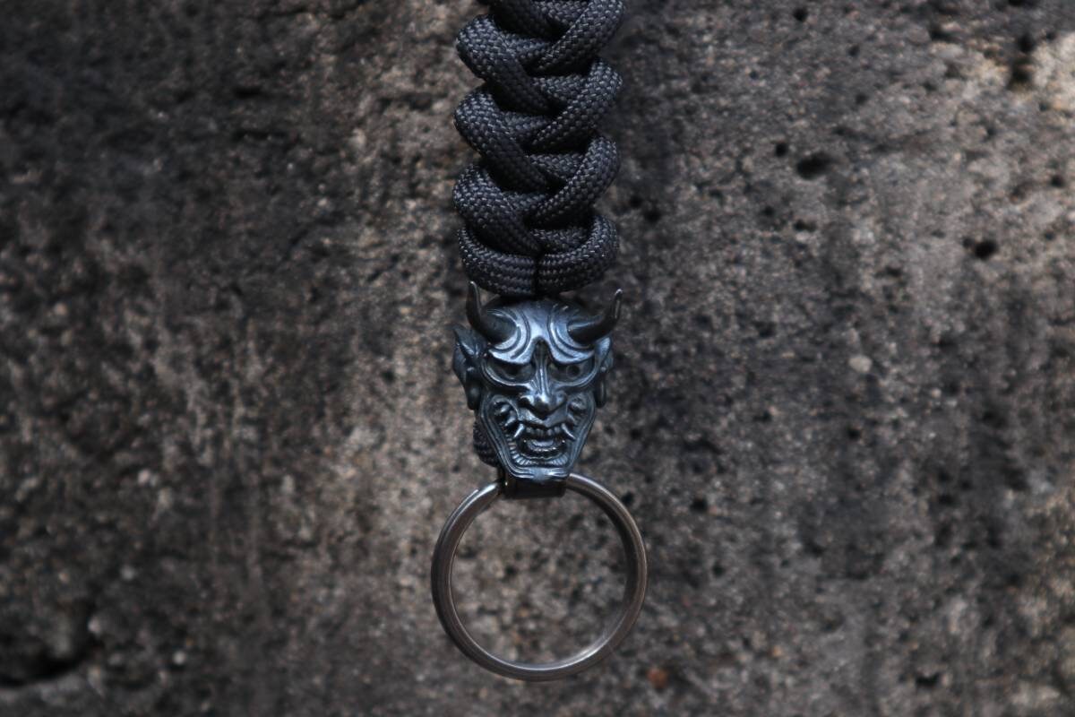 Demon Hannya Mask Keychain in SharkJaw Knot Oni Mask Etsy