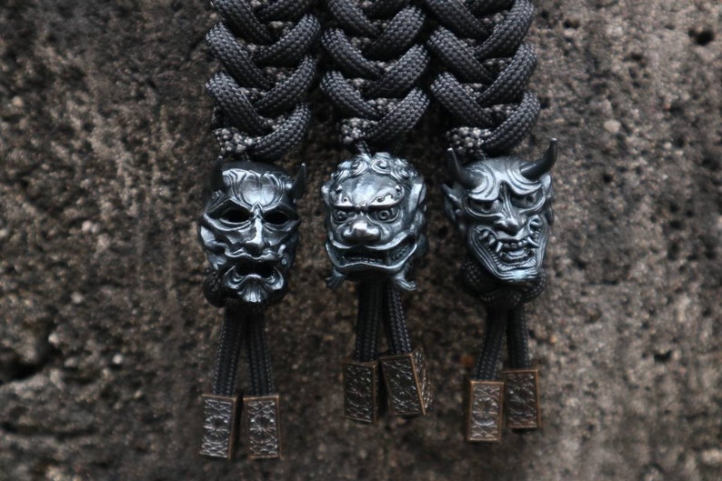 Hannya Mask & Oni Mask Lanyard Foo Dog Foo Lion Keychain Etsy