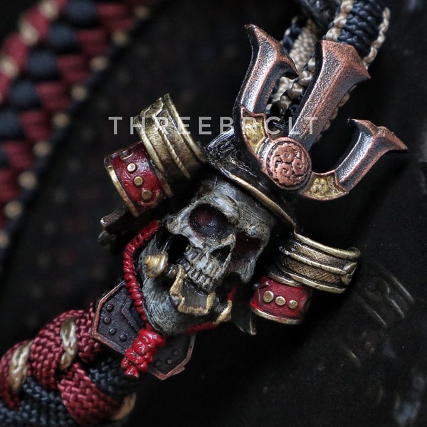 EXCLUSIVE! The Andeddo Shogun Premium Paracord Bracelet, Samurai Helmet, Shogun, Ronin, Hannya Mask, Oni mask, Mens Bracelet