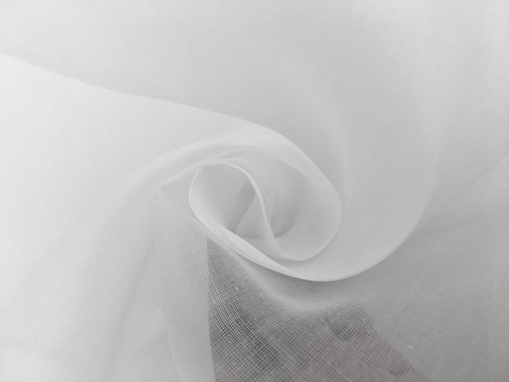 White Cotton Organdie Fabric