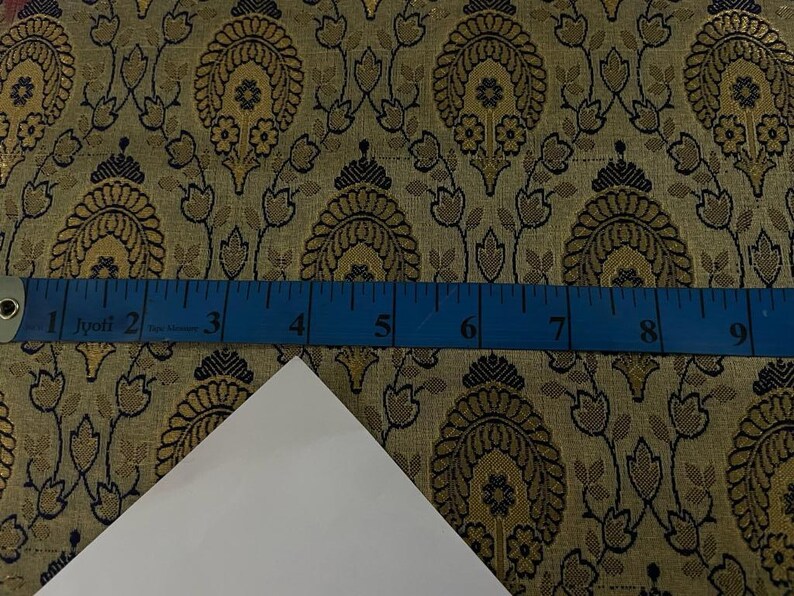 Golden Brown Silk Brocade 421 Fabric main image 0
