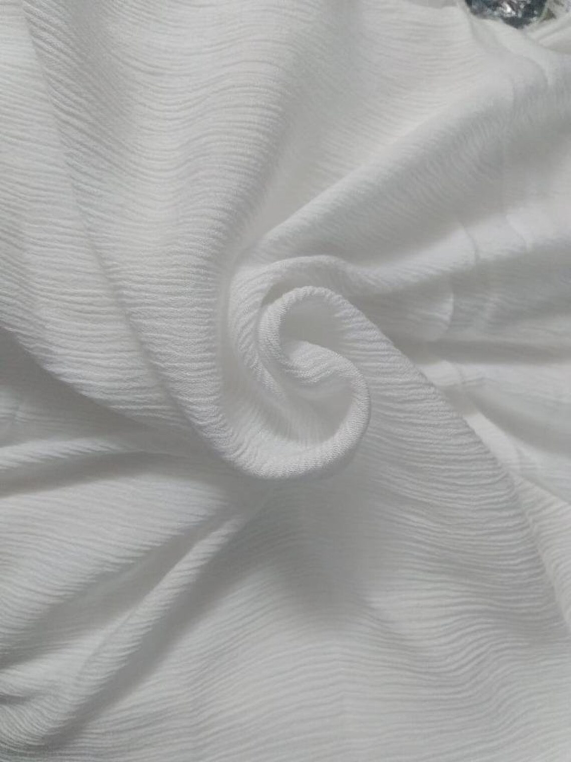 Crushed Viscose Rayon High Twist Bleached Fabric 40wide by the Yard Home Decor, Sewing, Fashion