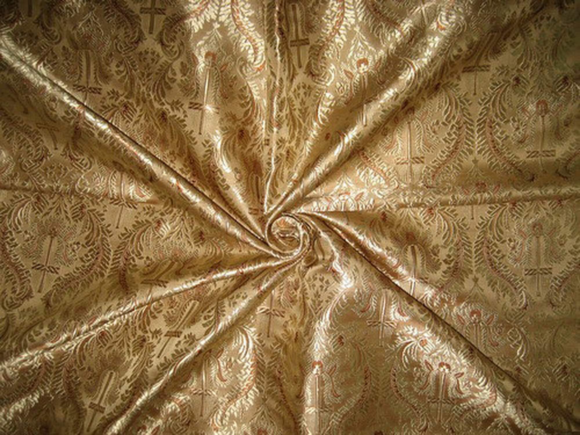 Gold Silk Brocade 443 Fabric main image 0