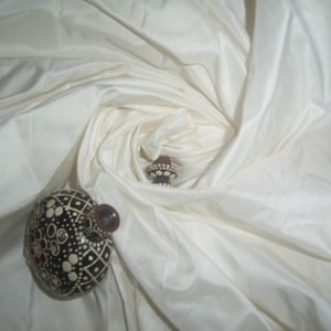 100% silk 31 momme IVORY SILK TAFFETA fabric 54&quot;TAF2 by the yard