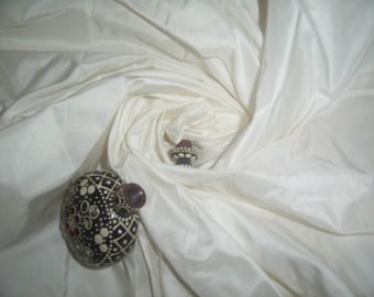 100% Seide 31 Momme IVORY SEIDE TAFFETA Stoff 54 "TAF2 Massenware