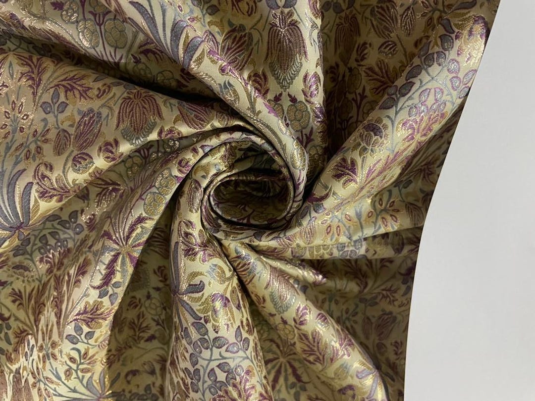 Purple Silk Brocade JV-1530 Fabric main image 0