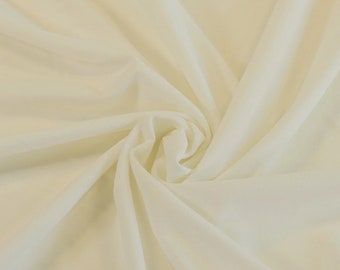 cream Scuba Crepe Stretch Jersey Knit Dress fabric 58" wide- fashion wear