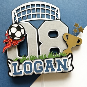 Soccer Cake Topper, Soccer Birthday, Soccer