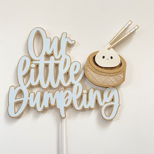 Dumpling Cake Topper,Baby Dumpling, Dumpling Baby Shower