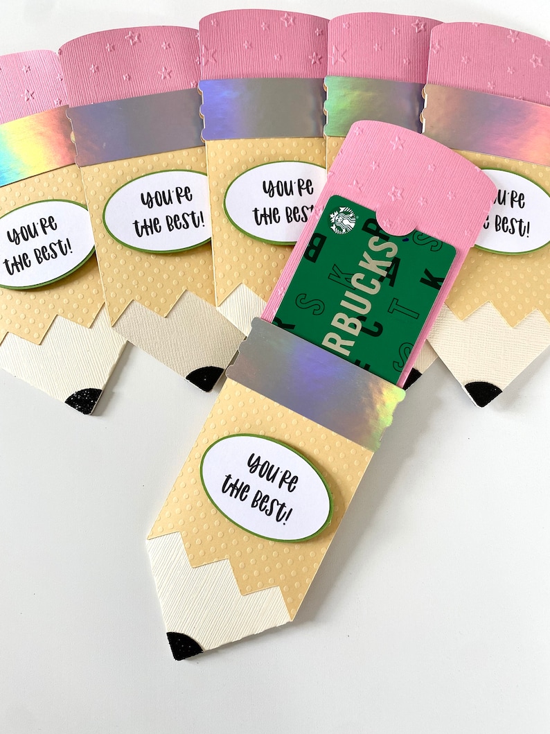 Teacher Appreciation Card, Gift Card Holder image 1