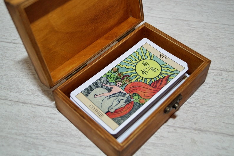 Tarot Deck Box With Owl Tarot Card Box Etsy