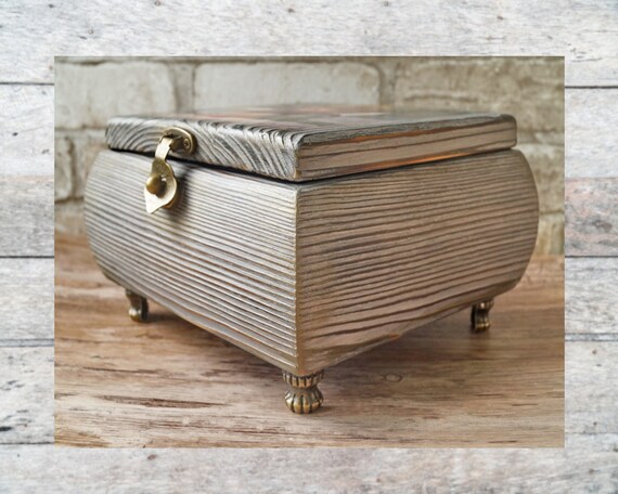 Decorative Box With Lock Decoupage Box Storage Box With Etsy