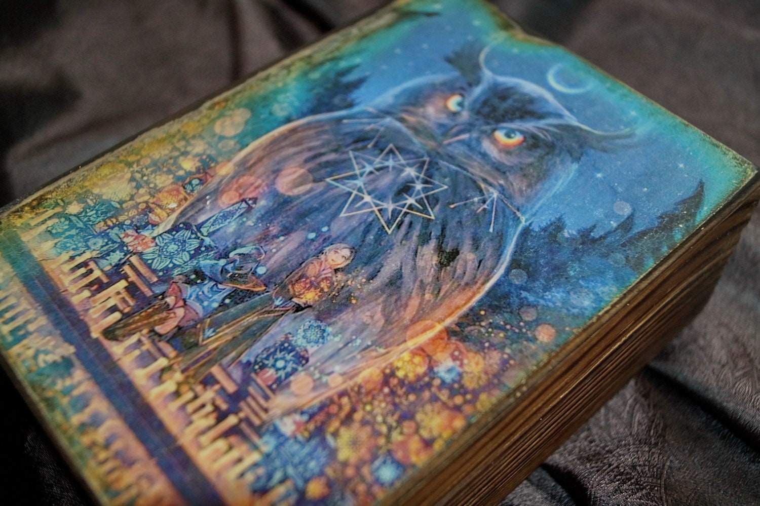 Tarot Box With Owl Tarot Card Holder Tarot Deck Box Gift For Etsy