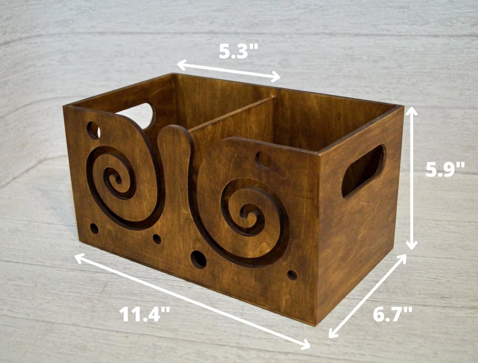 Large Wooden Yarn Box With Lid Wood Yarn Bowl Crochet Bowl Etsy