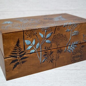 Rustic Tea Box Organizer With 3 Compartments - Tea Bag Dispenser - Tea ...