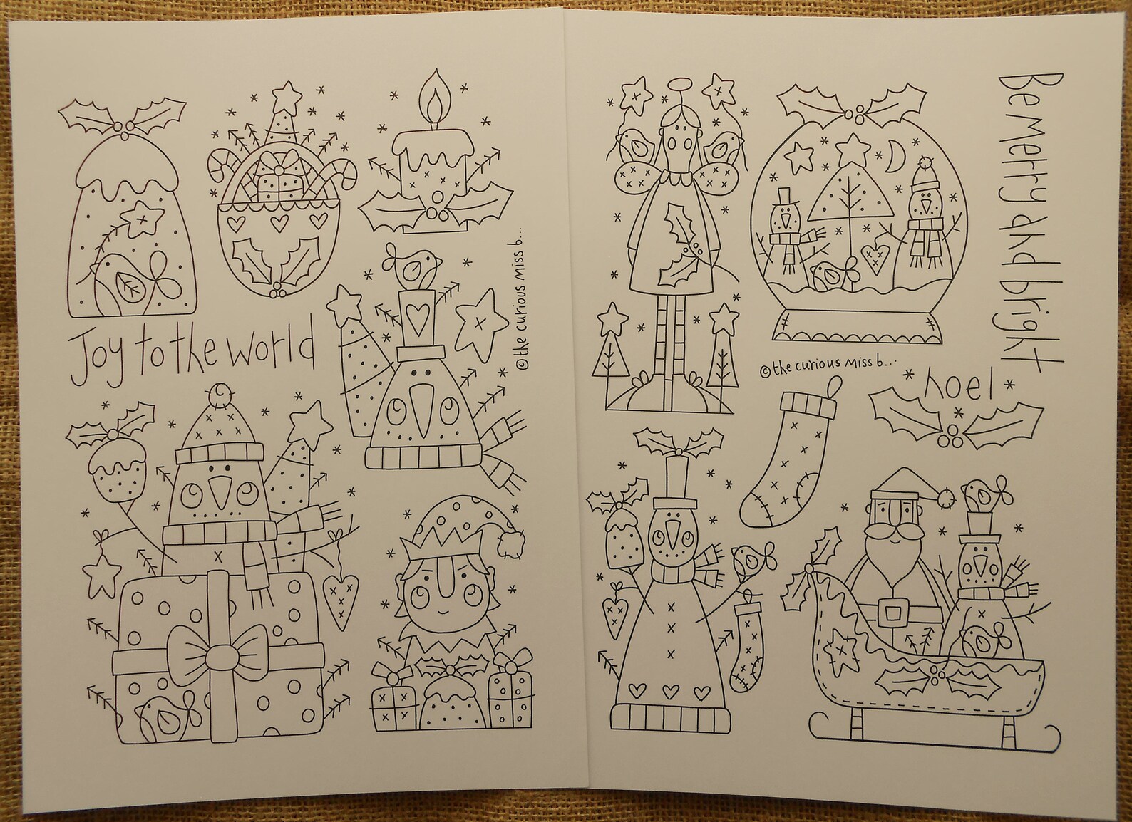 PDF PATTERN - A BUMPER Christmas Stitcheries - Over 80 Christmas Themed ...