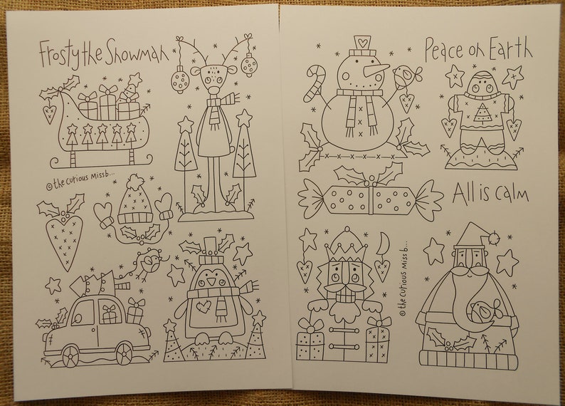 PDF PATTERN - A BUMPER Christmas Stitcheries - Over 80 Christmas Themed ...