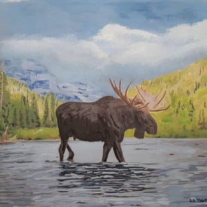 Glacier National Forest 8x10 acrylic print on heavy stock. Hand signed by artist.