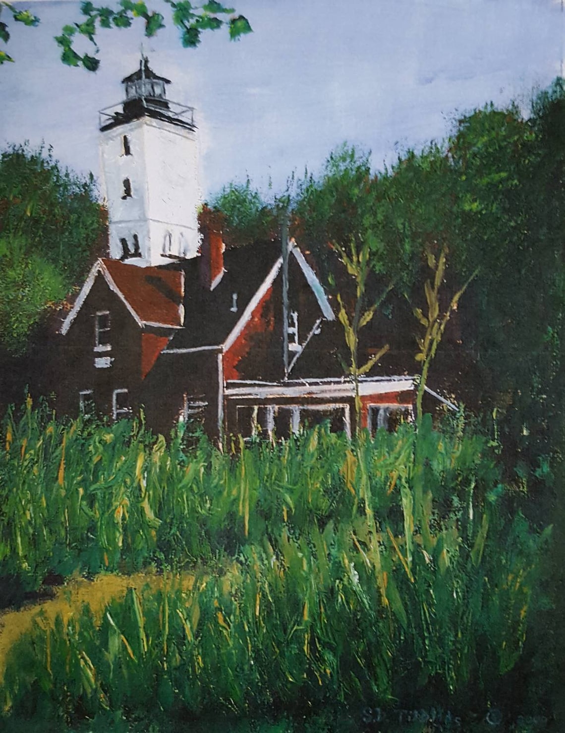 Presque Isle Lighthouse, Erie PA. Print on Heavy Stock Ready to Frame