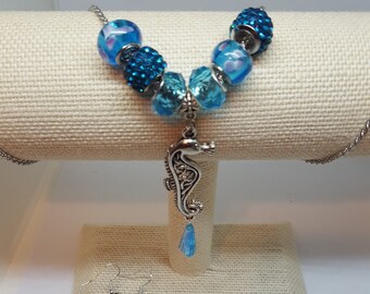 Silver Sea Horse Necklace