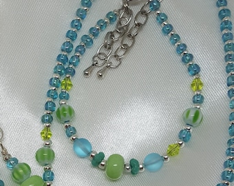 Blue Beaded Bracelet