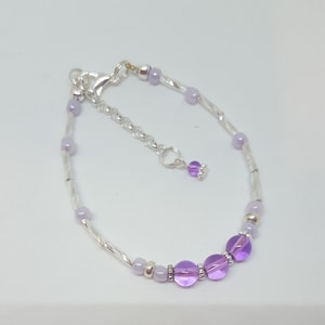Purple Beaded Bracelet