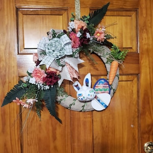 Easter Bunny Butt Wreath, Spring Wreaths