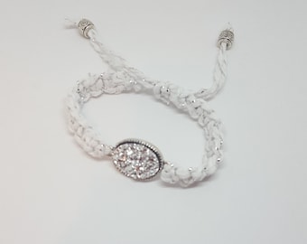 Druzy Bracelet, Macrame Bracelet