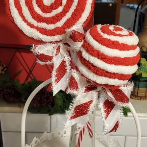 Lollipop Decor, Faux Lollipops, Peppermint Lollipops,