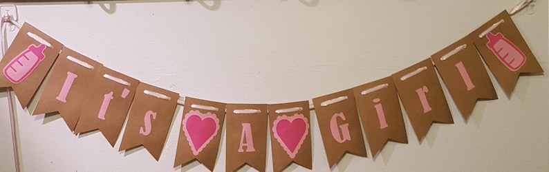 It/'s A Girl Banner Gender Reveal Sign