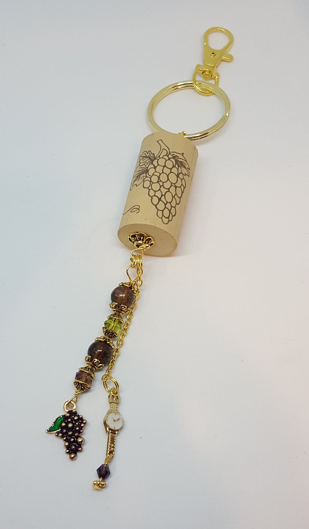 Wine Cork Key Ring Etsy