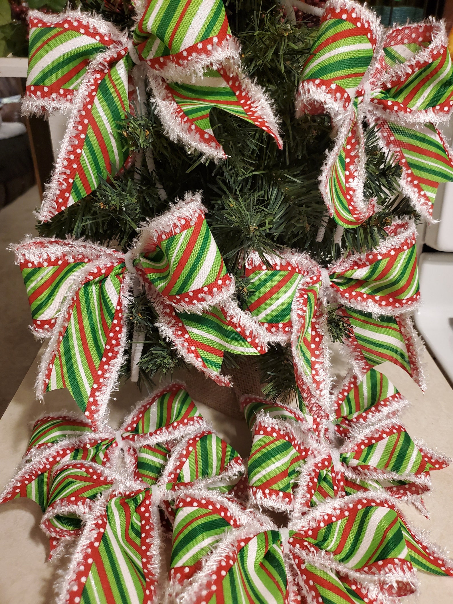 Grinch Christmas Tree Bows Grinch Christmas Tree Bows