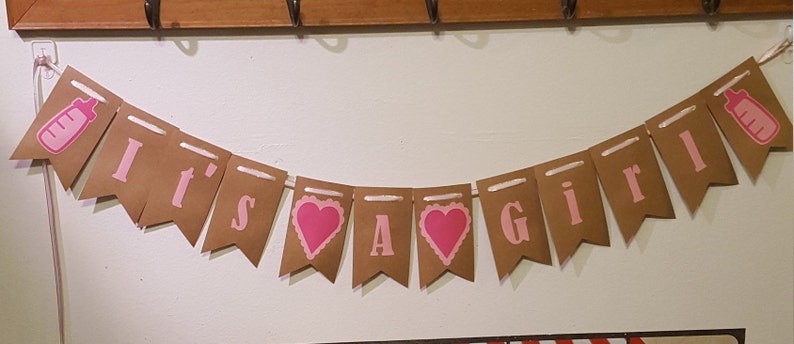 It/'s A Girl Banner Gender Reveal Sign