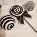 Lollipop Decor, Faux Lollipops, Black and White Lollipops, Holiday ...