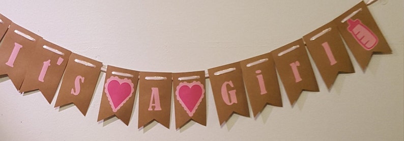 It/'s A Girl Banner Gender Reveal Sign