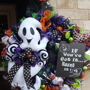 Halloween, Geist, Halloween Geist Kranz, Geist Dekor