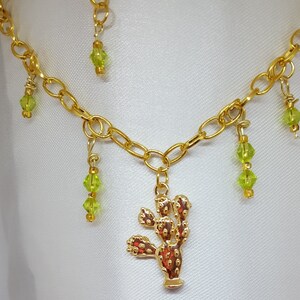 Cactus Anklet, Cactus Ankle Bracelet