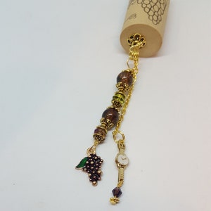 Wine Cork Key Ring
