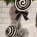 Lollipop Decor, Faux Lollipops, Black and White Lollipops, Holiday ...