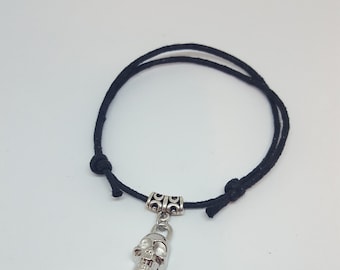 Skull Bracelet, Black Bracelet