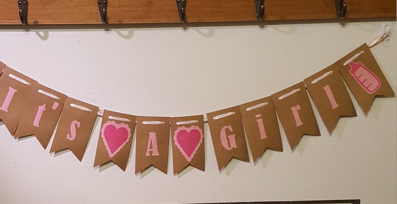 It/'s A Girl Banner Gender Reveal Sign