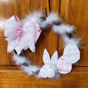 Easter Bunny Wreath, Easter Egg Wreath,  Bunny Butt Wreath